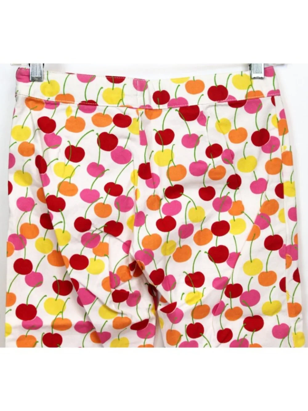 2008 Gymboree Cherry Baby Print Capri Pants sz 10 Adjustable Waist Summer Pocket